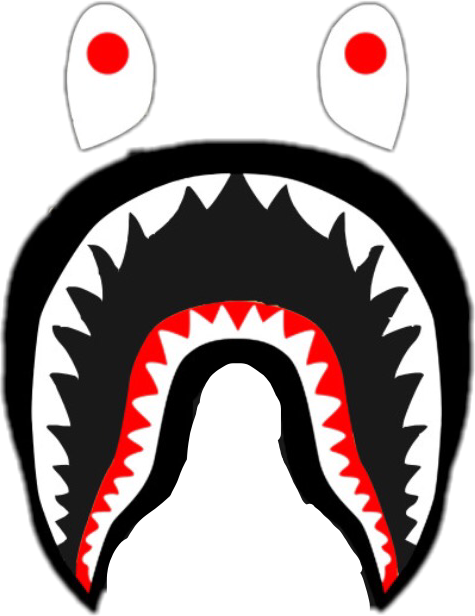 475x616 Bape Drawing Shark, Picture