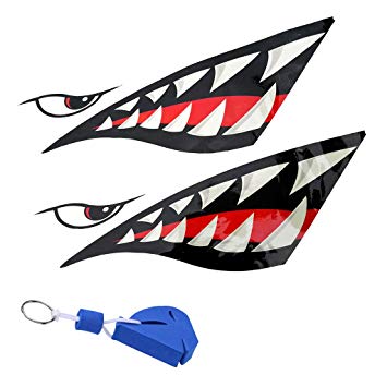 355x355 Dovewill Kayak Shark Mouth Plane Fighter Aircraft Decal Sticker