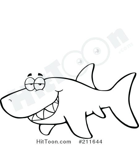 450x470 Outline Of A Shark Outline Shark Drawing