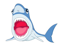 210x153 Clipart Shark Open Mouth