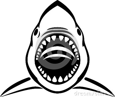 400x338 Shark Head Clipart