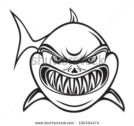450x425 Shark Mouth Clipart Black And White Collection