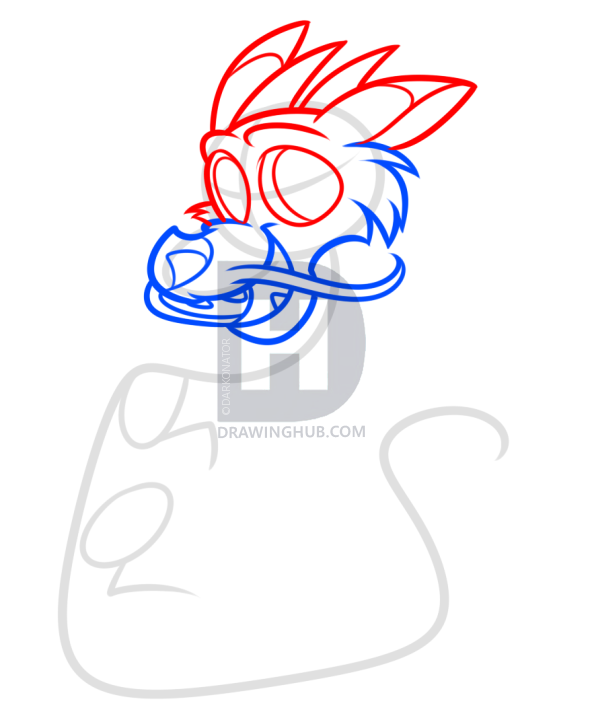 592x720 Drawing A Baby Chinese Dragon, Step