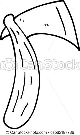 277x470 Line Drawing Cartoon Sharp Axe