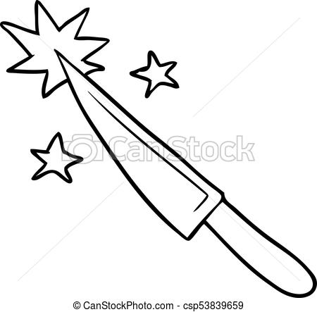 450x443 Line Drawing Of A Sharp Kitchen Knife