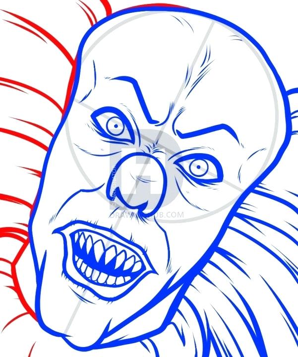 601x720 Drawing Of A Clown Zupa