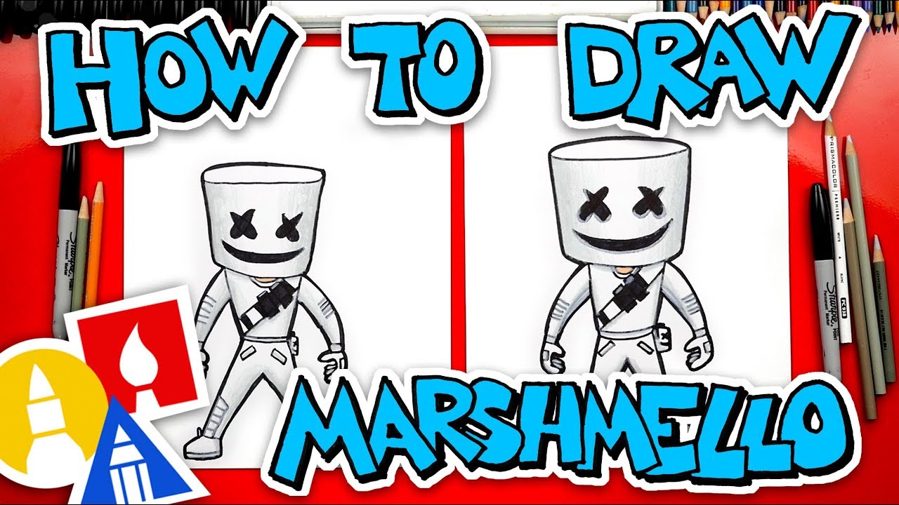 1280x720 How To Draw Fortnite Marshmello Skin