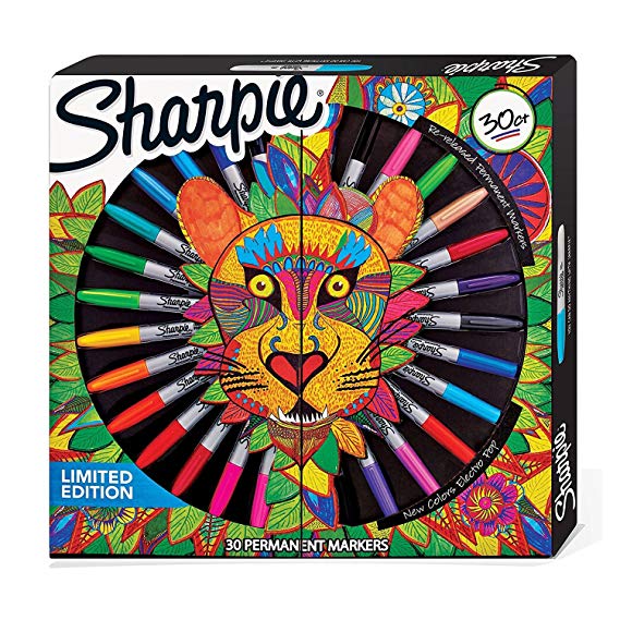 569x569 Sharpie Limited Edition Permanent Markers Lion Pack, Assorted