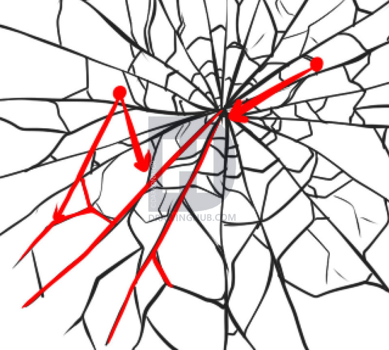 801x720 How To Draw Glass, Step