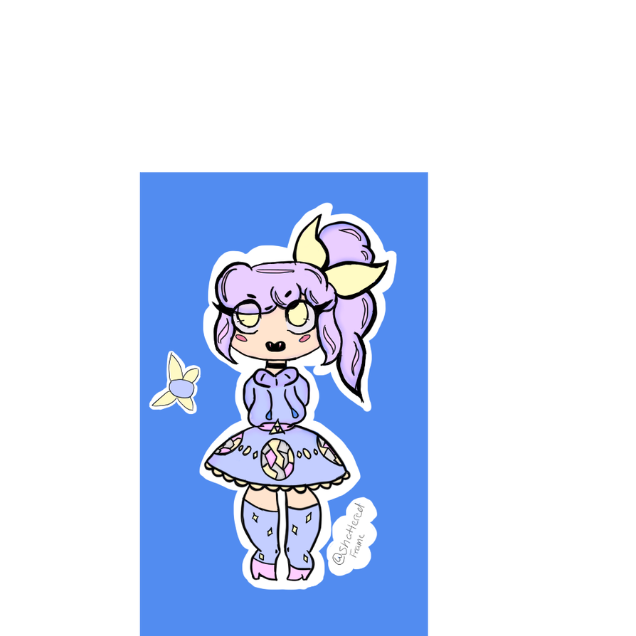 894x894 Shattered Frame Oc Drawing