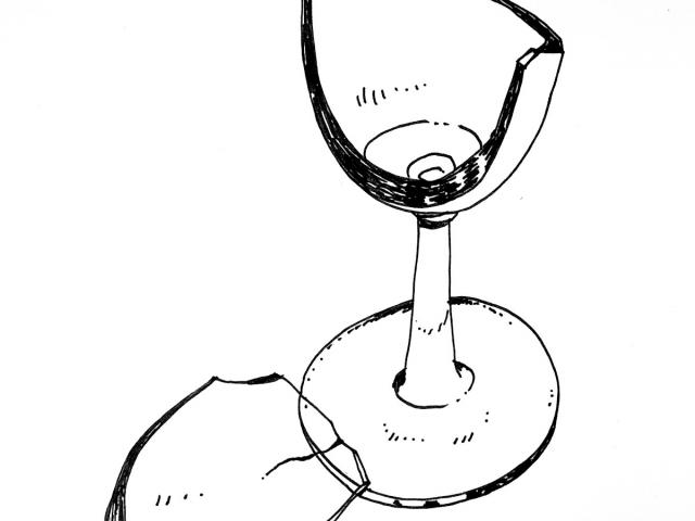 640x480 Drawn Glass Shattered