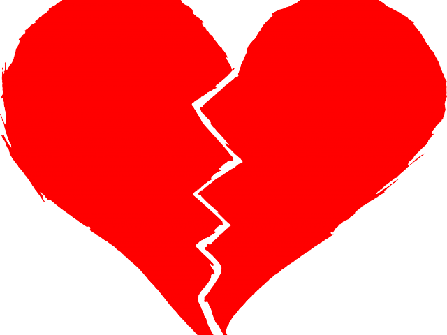 640x480 Drawn Broken Heart Free Clip Art Stock Illustrations