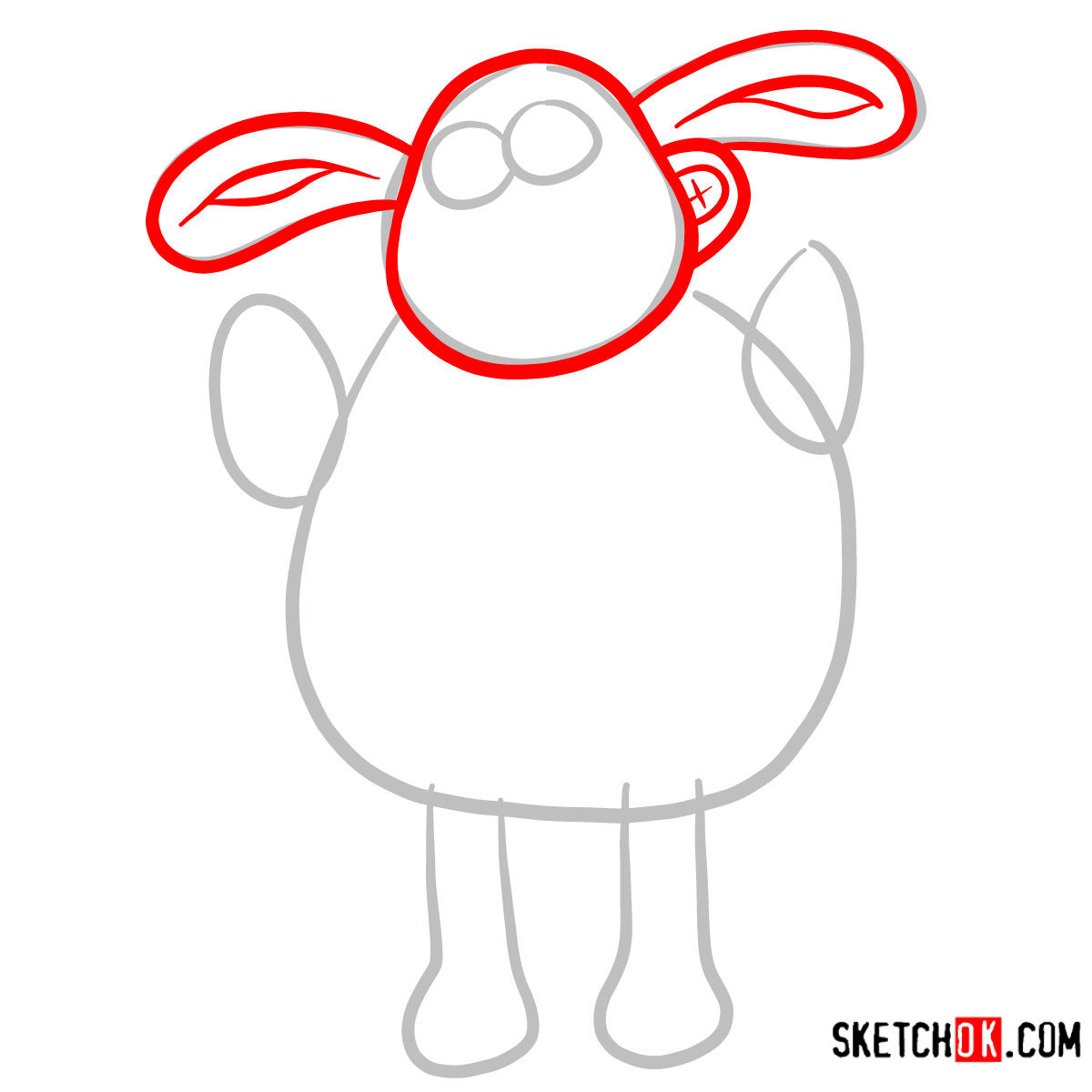 1200x1200 How To Draw Timmy Shaun The Sheep