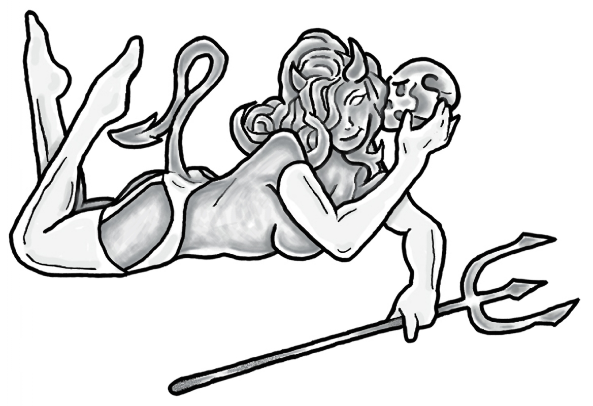 1168x800 She Devil, In Lyle Valentich's Lucky Lyle Comic Art Gallery Room