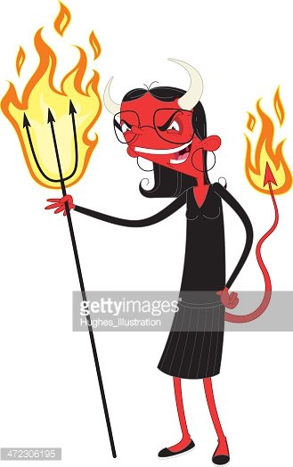 329x524 She Devil Premium Clipart