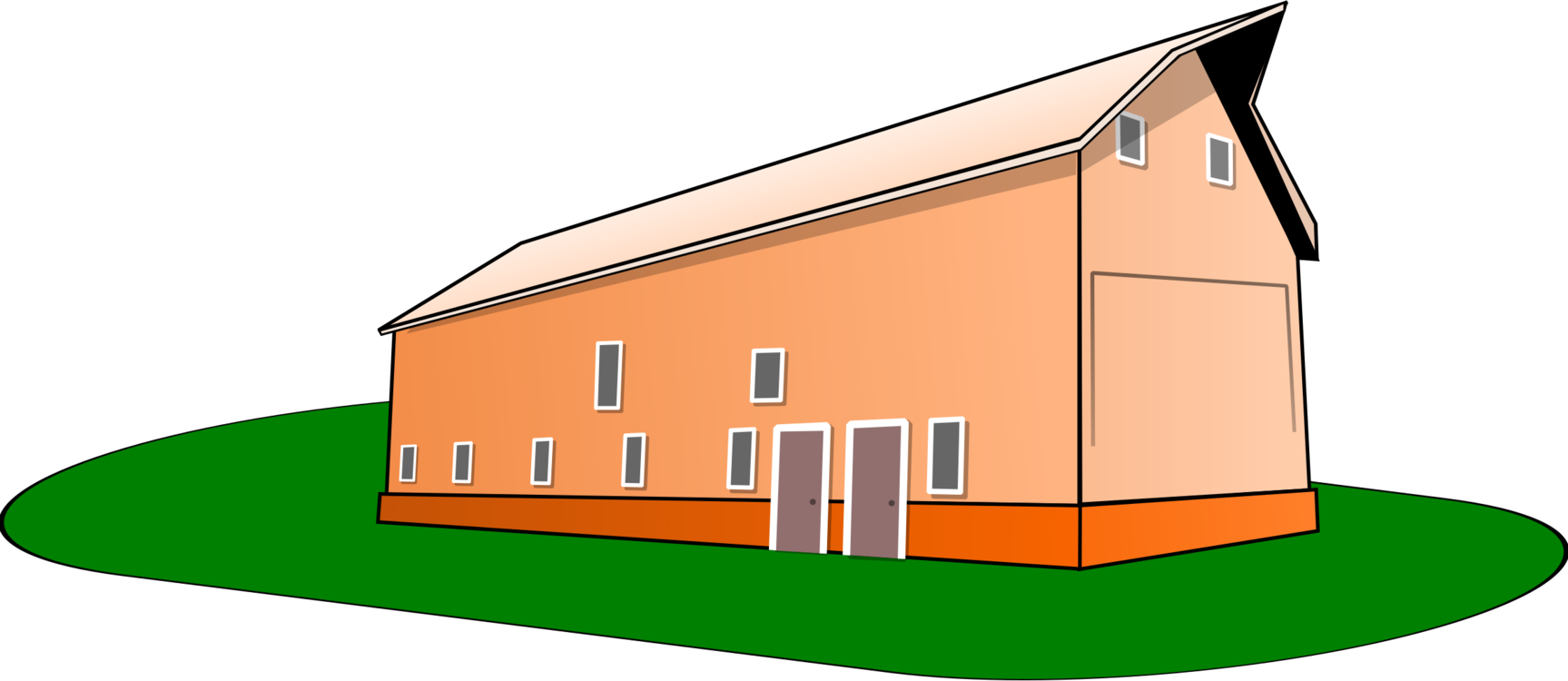 1727x750 Download Barn Drawing Building Cartoon Cc0