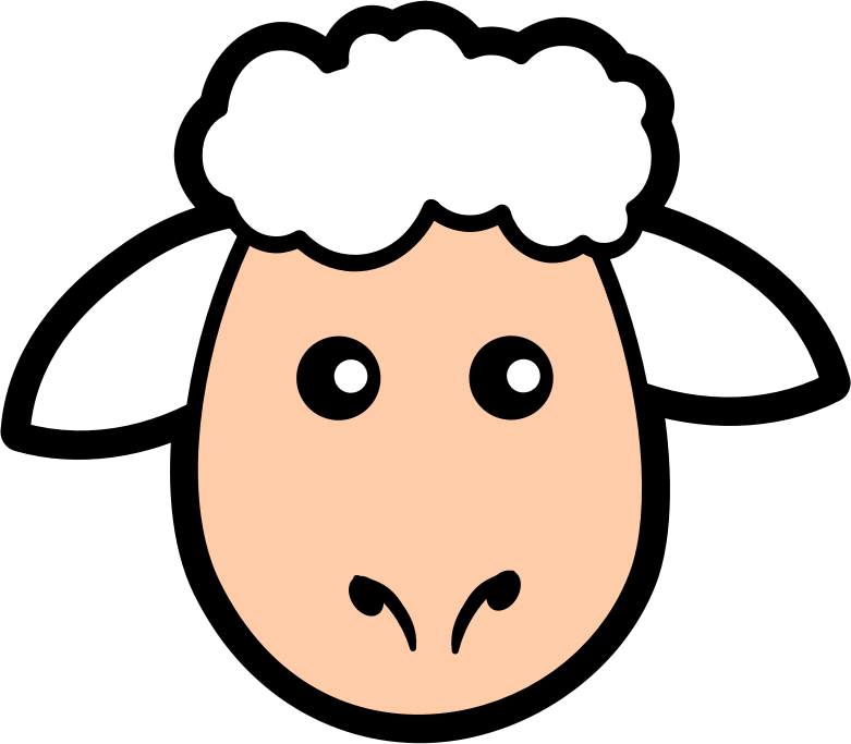 781x683 Drawing Sheep Head, Picture