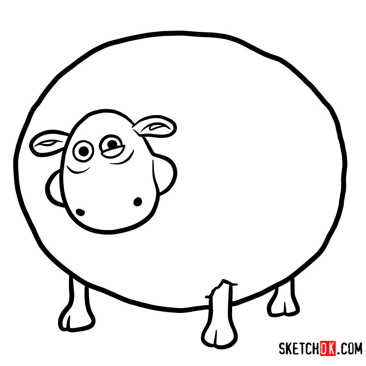 1200x1200 How To Draw Shirley Shaun The Sheep