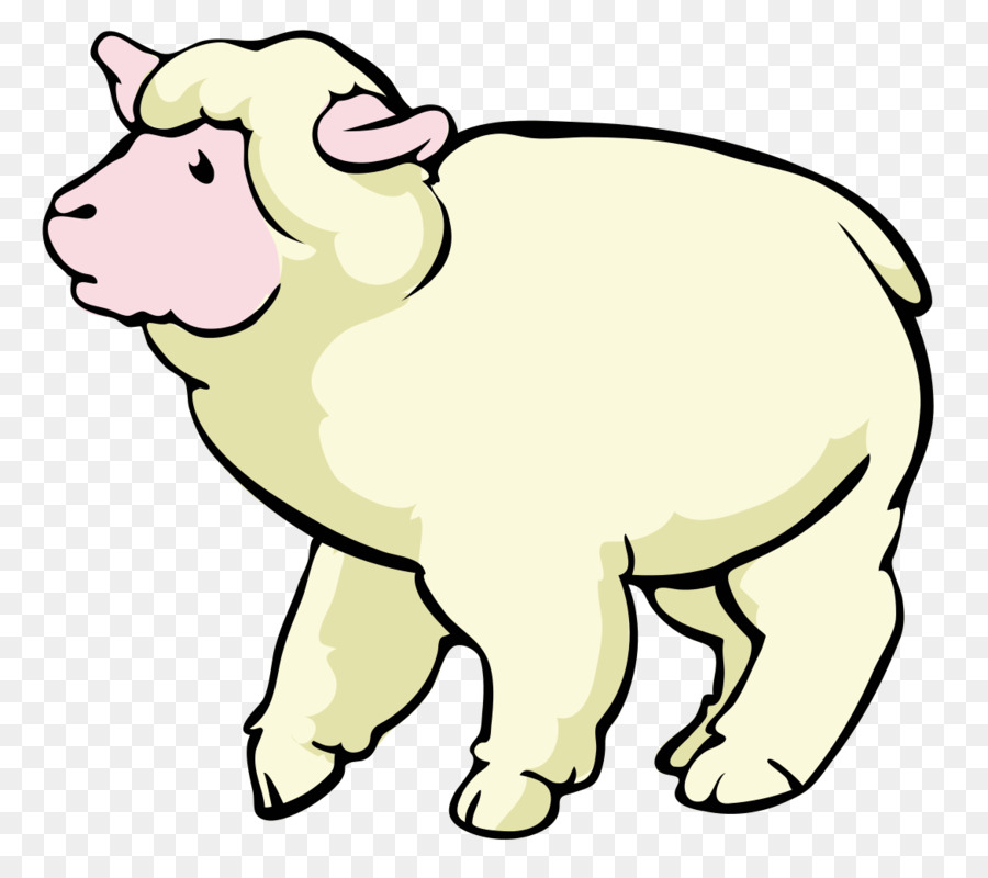 900x800 Sheep, Drawing, White, Transparent Png Image Clipart Free Download