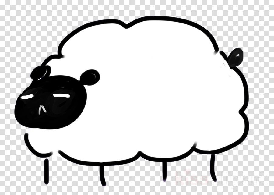 900x640 Sheep, Drawing, White, Transparent Png Image Clipart Free Download