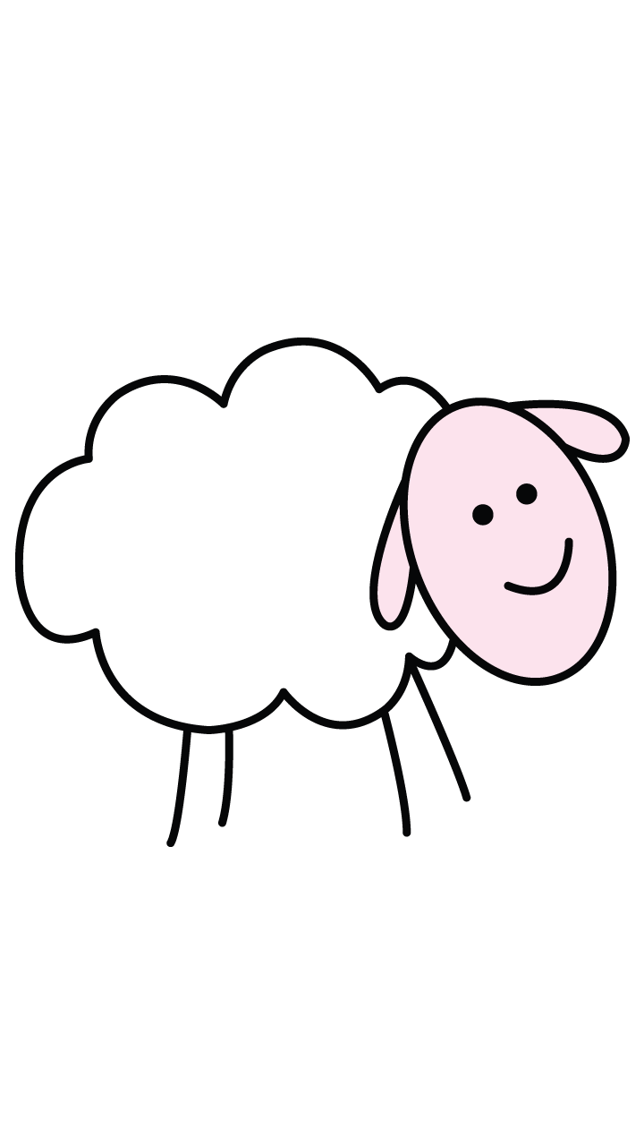 720x1280 Drawing Sheep Step