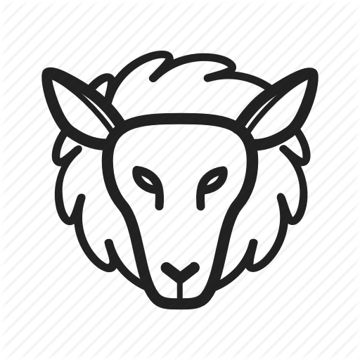 512x512 Face, Farm, Lamb, Lambs, Livestock, Sheep, White Icon