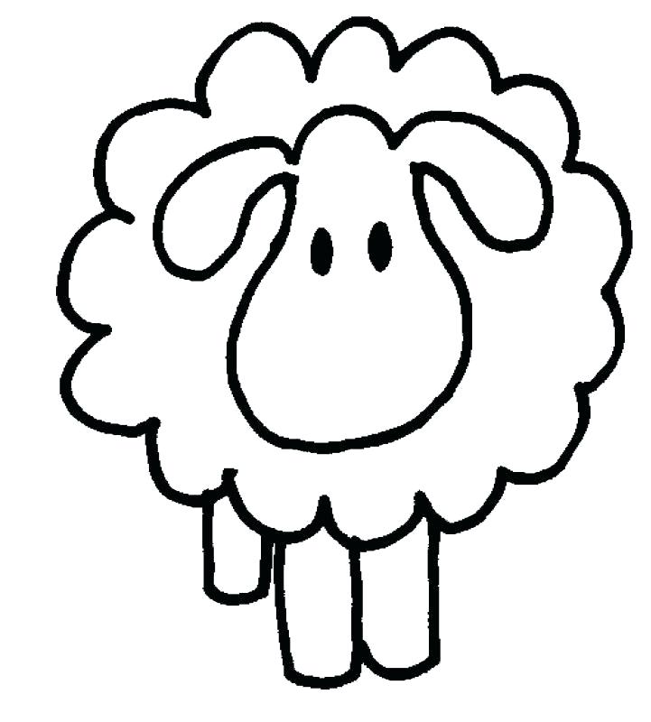 721x800 Printable Sheep Face Template Free Mask Lamb Coloring Pages