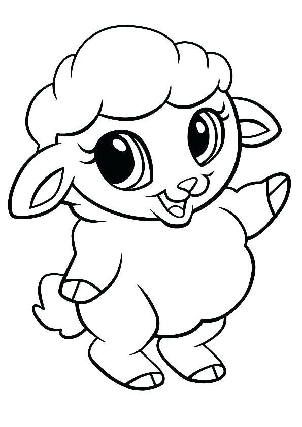 595x842 The Sheep Colouring Pages To Print Printable Coloring Lamb