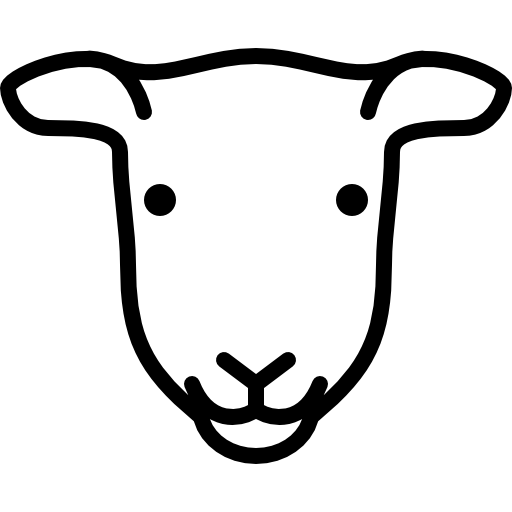 512x512 Female Sheep Head Icons Free Download