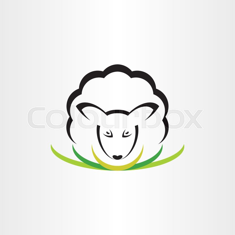 800x800 Sheep Logo Vector Icon Symbol Sign Stock Vector Colourbox