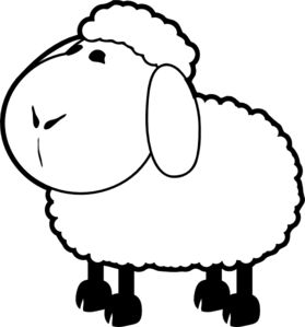 279x299 Lamb Head Clipart Outline