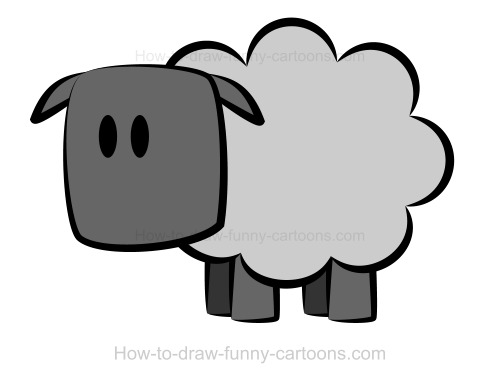 500x381 Drawing A Sheep