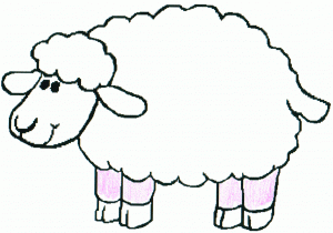 300x210 Lamb Cartoon Drawing How To Draw A Cute Lamb Stepstep Easy