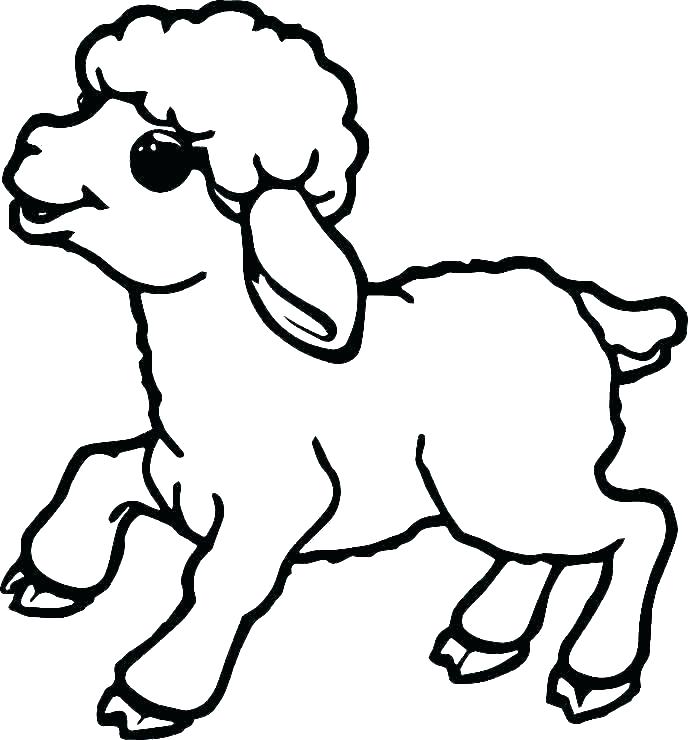 688x740 Coloring Pages How To Color Sheep Drawing Alphabet S For Kids Fun