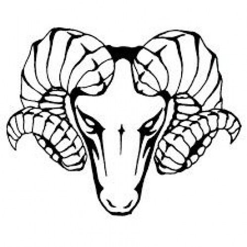 499x499 Aries Ram Head Drawing