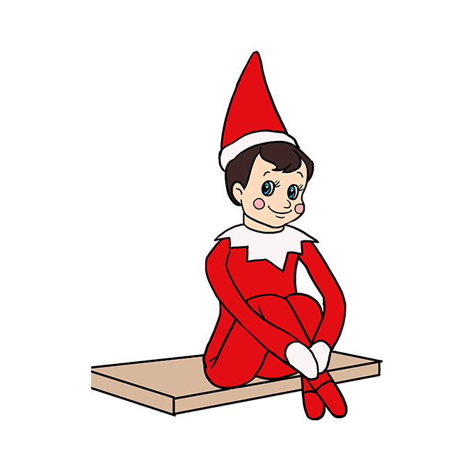 680x678 How To Draw The Elf On The Shelf