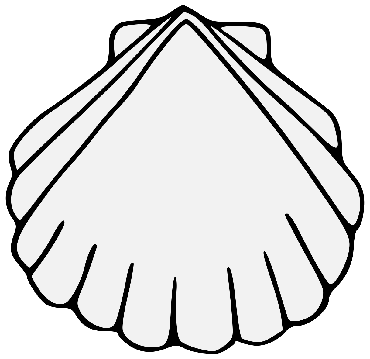 1218x1181 Drawing Shell Escallop Transparent Png Clipart Free Download