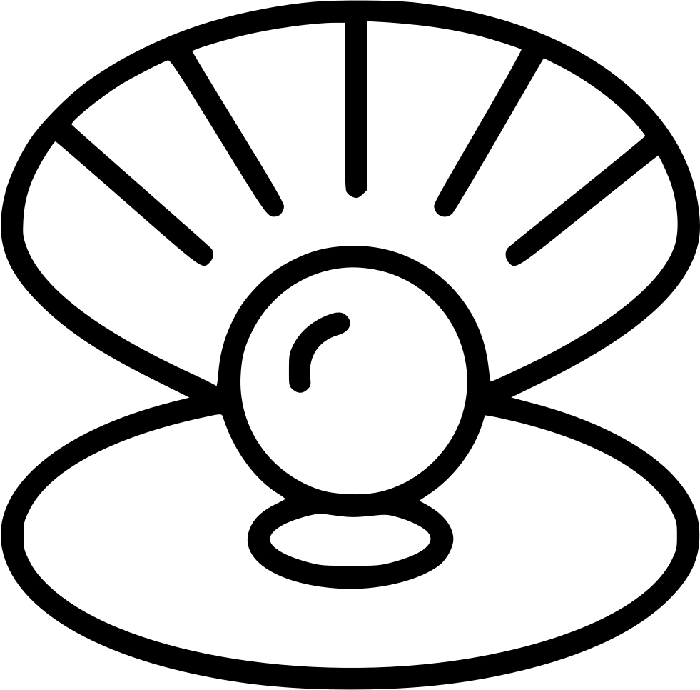 981x966 Collection Of Free Pearl Drawing Shell Download On Ui Ex