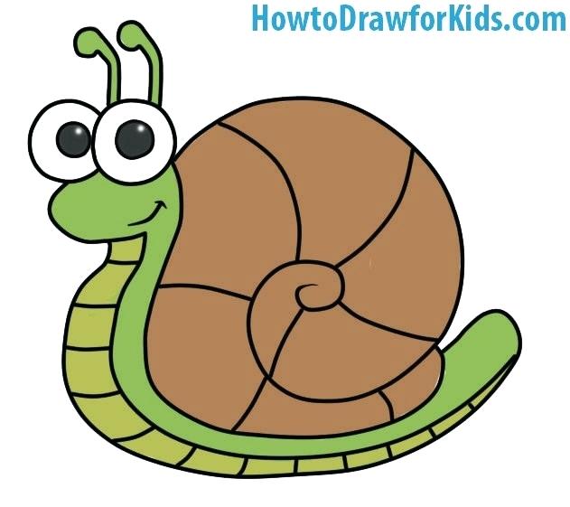 631x561 drawing of a snail gary the snail easy drawing