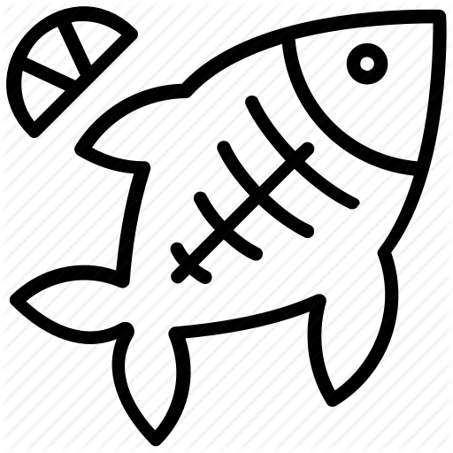 512x512 Cooking, Dish, Fish, Leamon, Seafood Icon