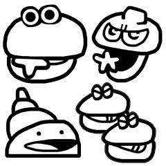 240x240 White Shellfish White Animal Series Line Stickers Line Store