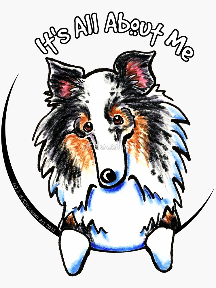 750x1000 Merle Sheltie Iaam Sticker