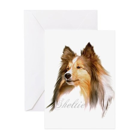 460x460 Sheltie Greeting Cards