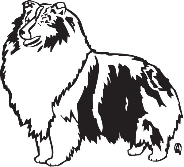 600x546 Free Sheltie Clipart Clipart Portal