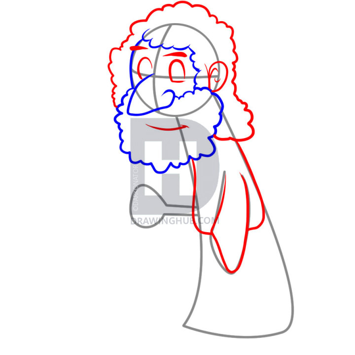 720x720 How To Draw A Shepherd, Step