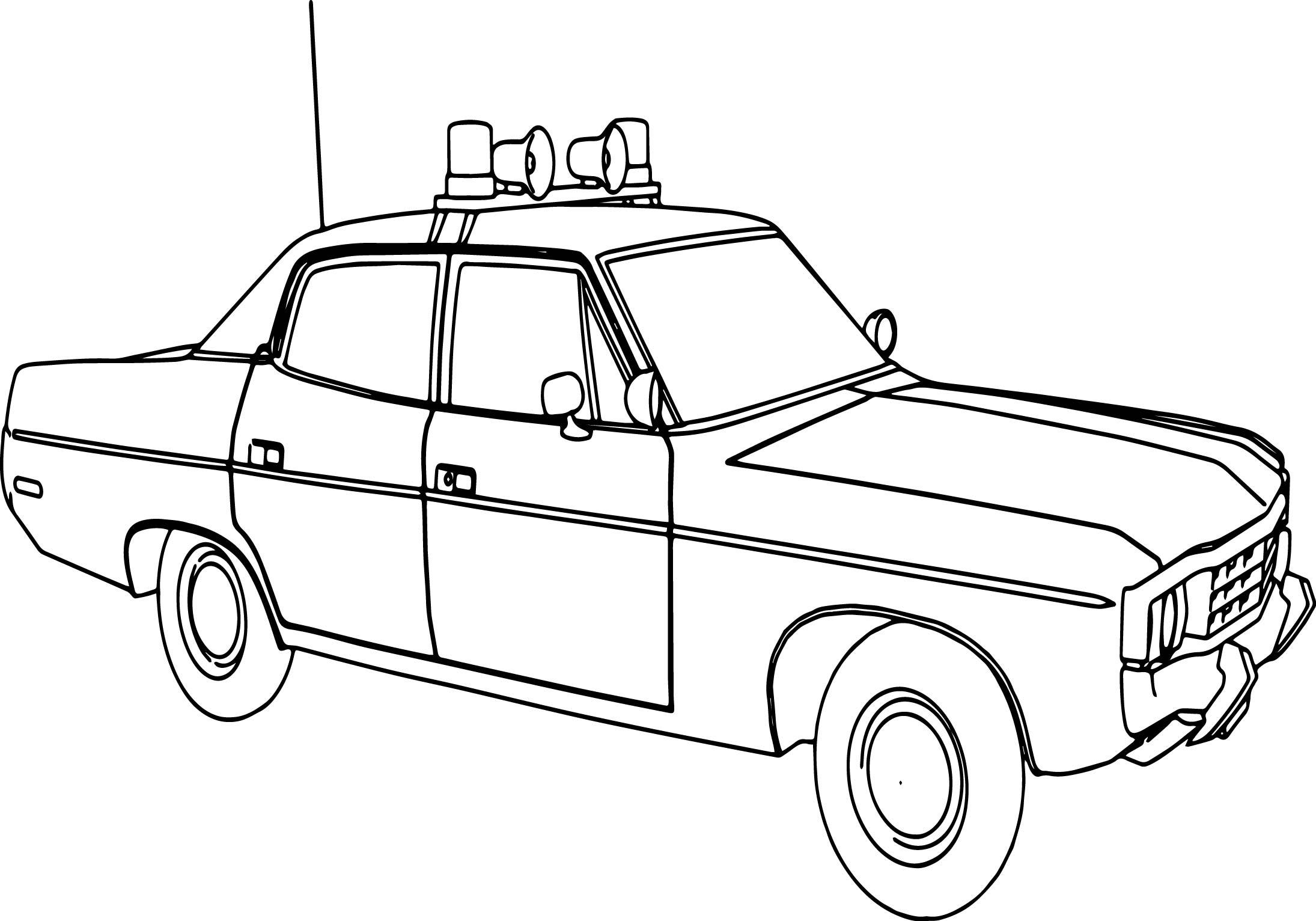 2190x1532 Police Car Coloring