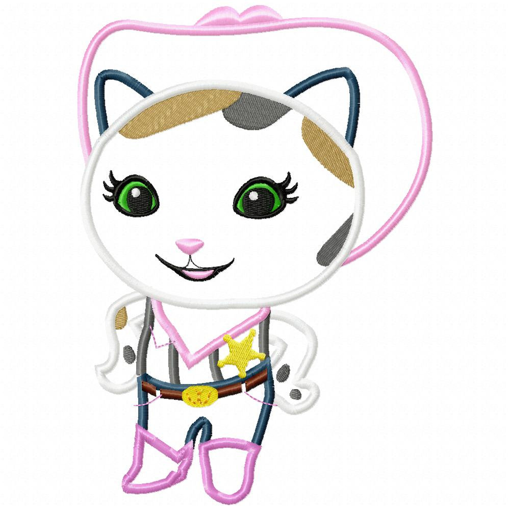 1000x1000 Sheriff Callie Applique Embroidery Design Instant Download Etsy