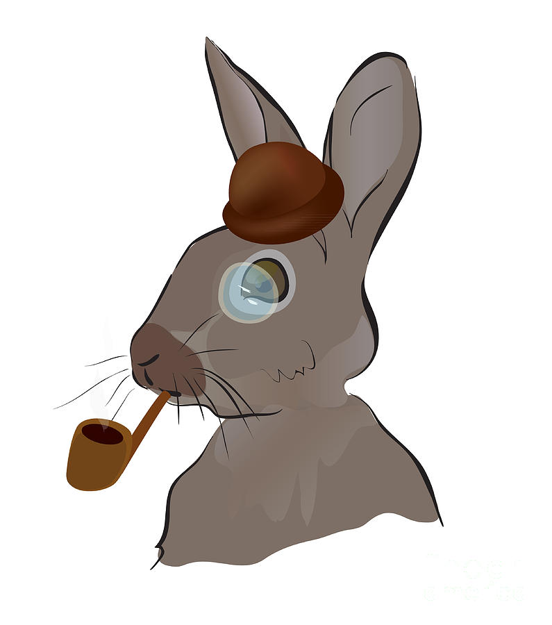 795x900 Sherlock Holmes Rabbit Drawing