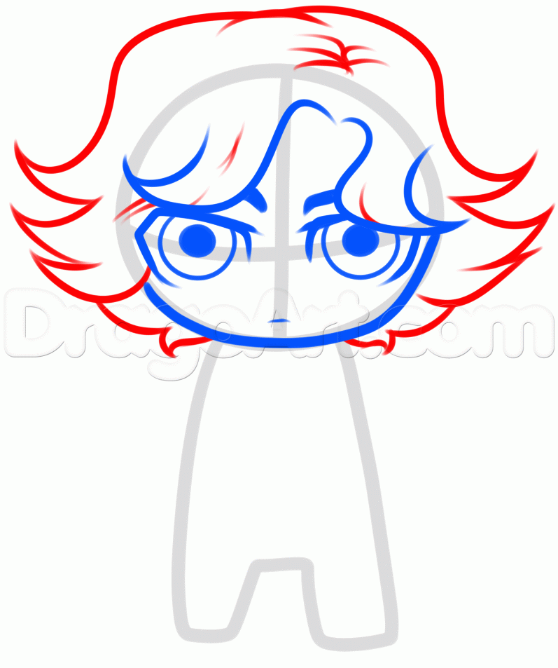 797x953 How To Draw Chibi Sherlock Holmes, Step