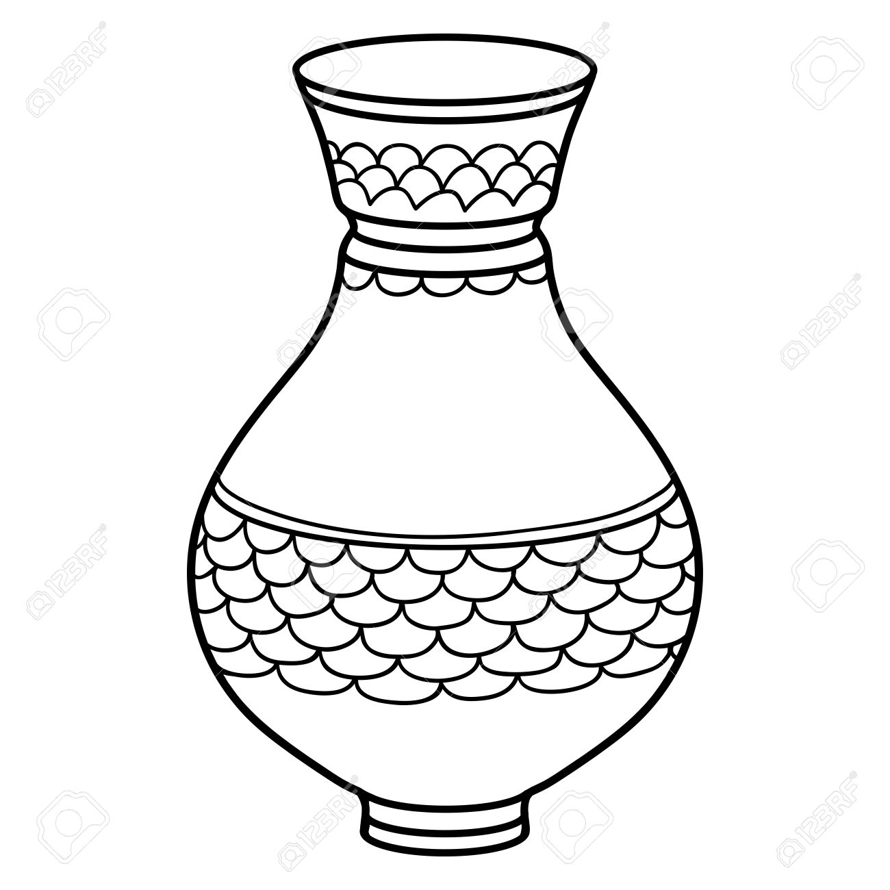 1300x1300 Vase Clipart Drawing